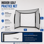 Golf Range Cage with Impact Screen – 10 × 8 × 5 ft