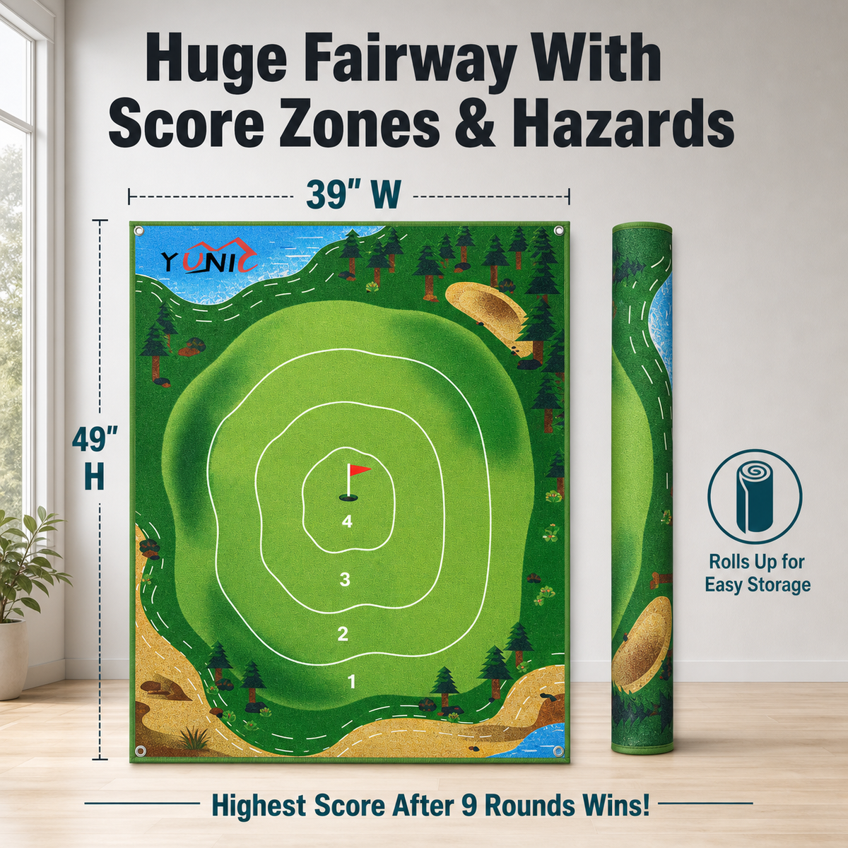 Chip 'N Stick Chipping Game – 4 × 6 ft