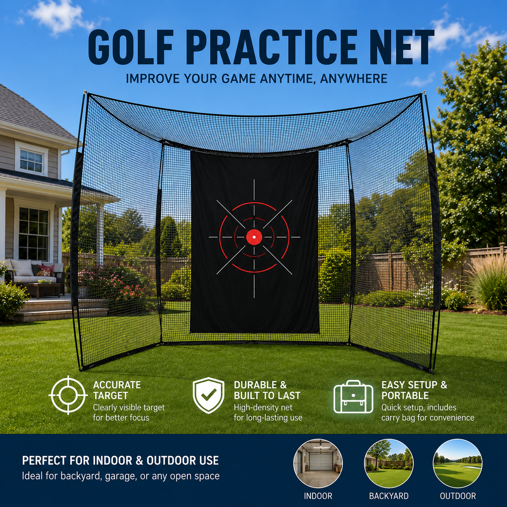 Golf Range Cage – 10 × 8 × 5 ft