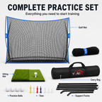 Golf Practice Net – Surface Wall, 10 × 7 ft