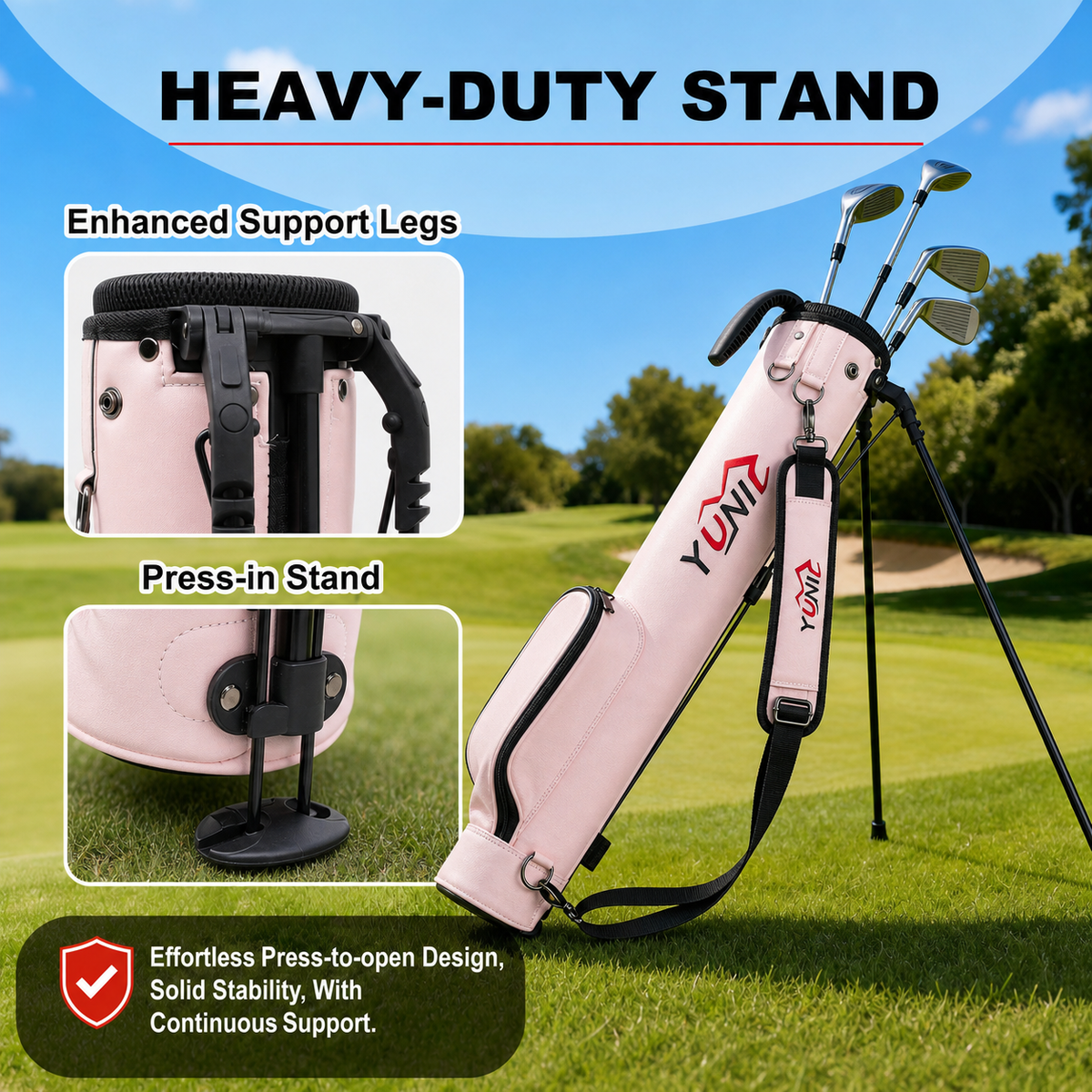 Golf Stand Bag – Lightweight, 3 Colors