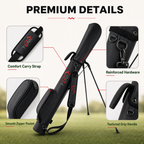 Golf Stand Bag – Lightweight, 3 Colors