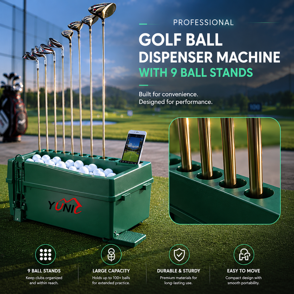 Power-Free Golf Ball Dispenser