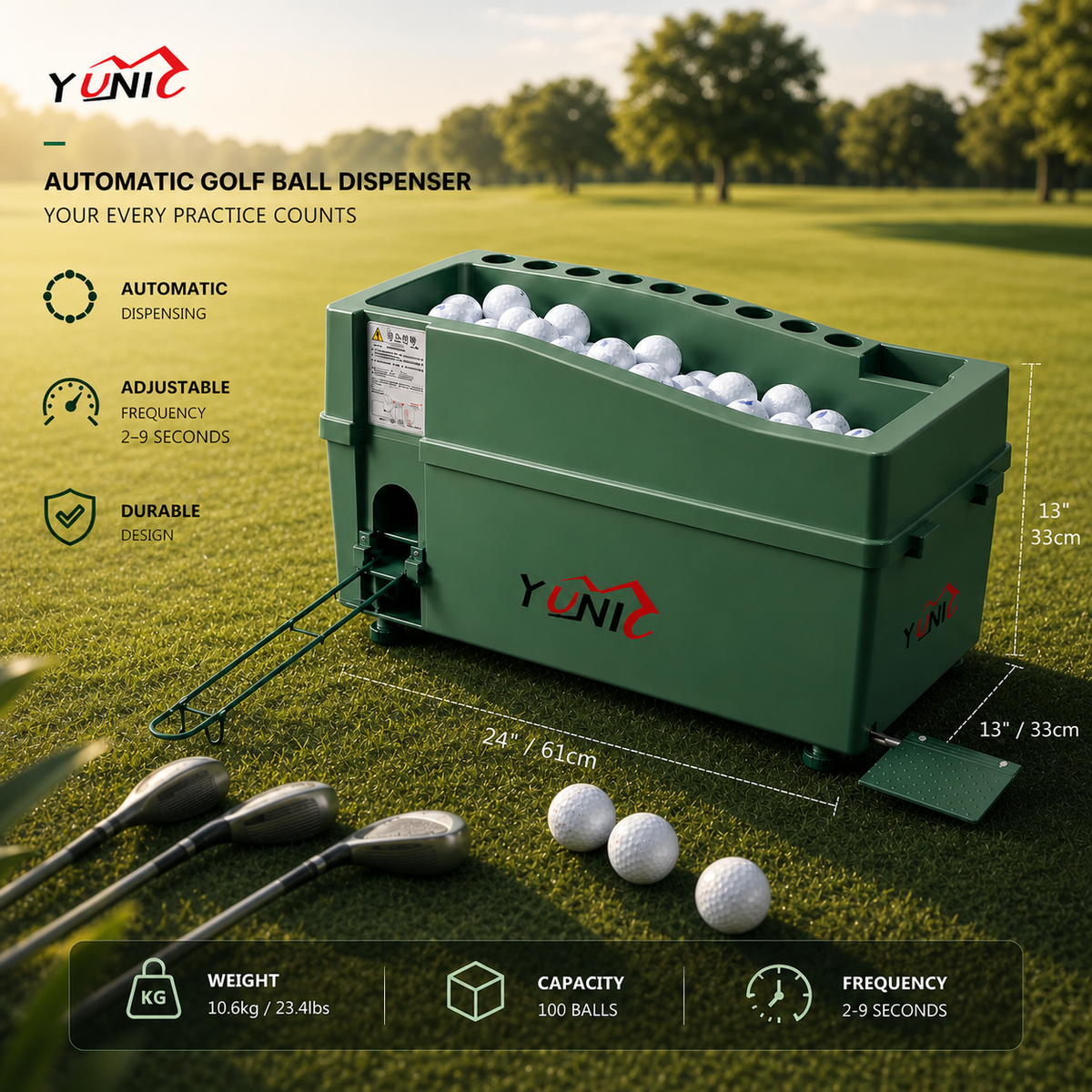 Power-Free Golf Ball Dispenser