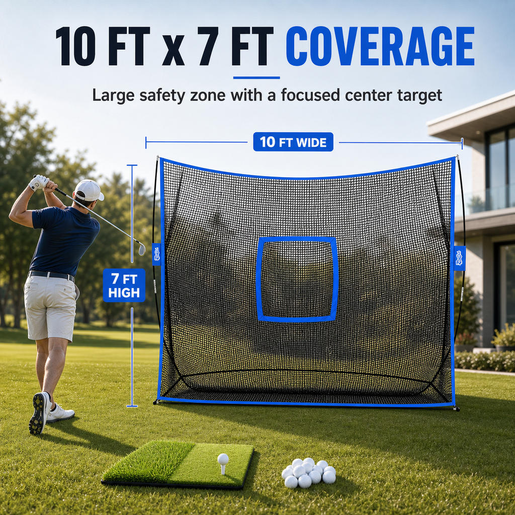 Golf Practice Net – Surface Wall, 10 × 7 ft