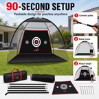 Golf Practice Net – Tent Style, 10 × 7 ft
