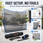 Golf Practice Net – Surface Wall, 10 × 7 ft