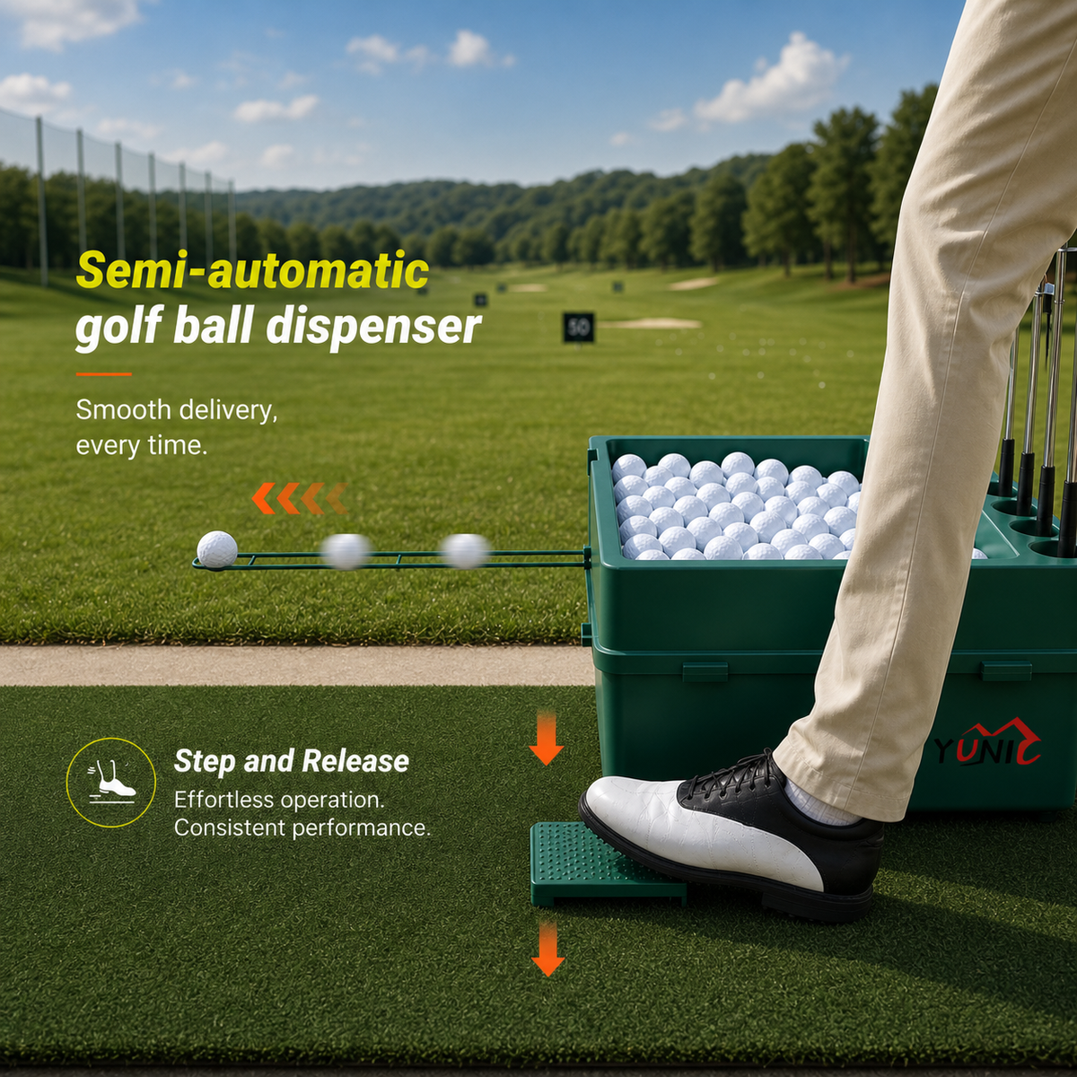 Power-Free Golf Ball Dispenser