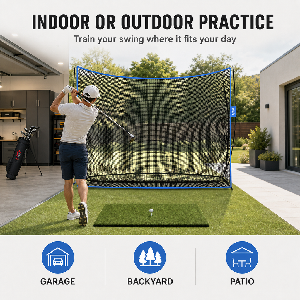 Golf Practice Net – Surface Wall, 10 × 7 ft