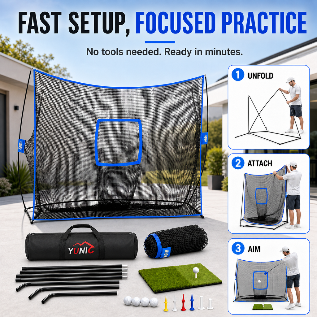 Golf Practice Net – Surface Wall, 10 × 7 ft