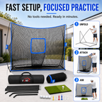 Golf Practice Net – Surface Wall, 10 × 7 ft