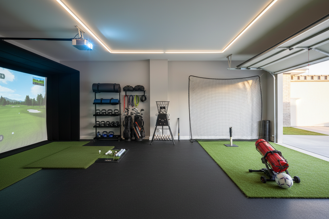 Slideshow Image 2 - Home Sports Training Garage